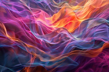 Obraz premium Abstract Flowing Colors in Vivid Hues