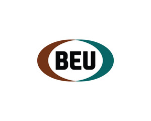 BEU logo design vector template. BEU letter logo design.