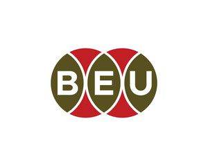 BEU logo design vector template. BEU letter logo design.
