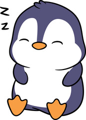 Attractive adorable penguin vector doing fun activities