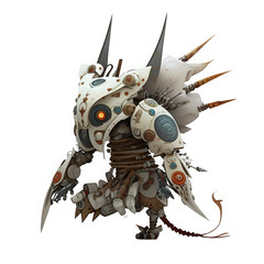 A robot in okami style