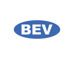 BEV logo design vector template. BEV letter logo design.
