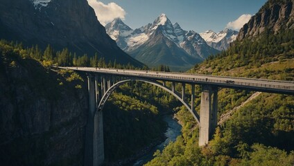 Fototapeta premium bridge in the mountains
