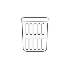 Pencil Basket outline icon, vector design illustration
