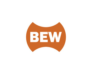 BEW logo design vector template. BEW letter logo design.
