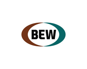 BEW logo design vector template. BEW letter logo design.