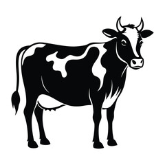 Cow Silhouette Vector Illustration
