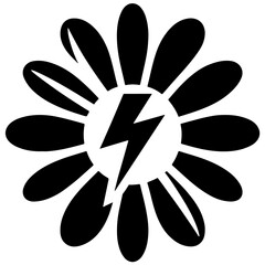 Daisy Silhouette Vector Illustration Set with Cute Floral Designs