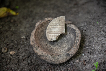 Part of a bone comb (comb) from the 1st-3rd century AD with patterns. Velbar culture