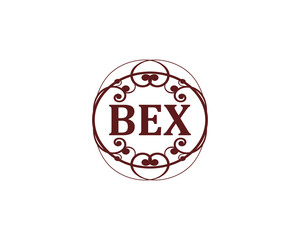 BEX logo design vector template. BEX letter logo design.