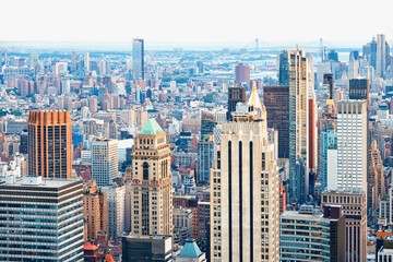 The skyline of New York City, United States