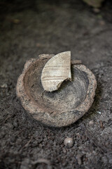 Part of a bone comb (comb) from the 1st-3rd century AD with patterns. Velbar culture