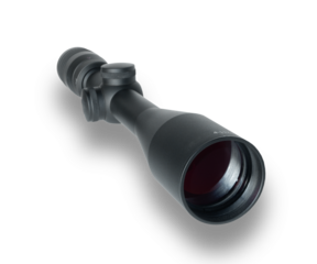 Shadow under the Large objective lens on a riflescope