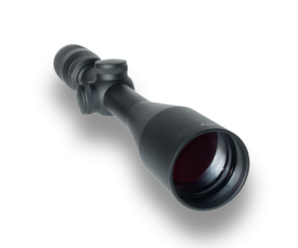 Shadow under the Large objective lens on a riflescope