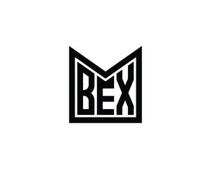 BEX logo design vector template. BEX letter logo design.