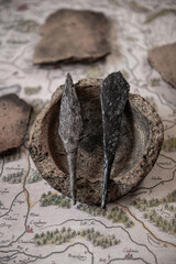 The arrowhead of the Velbar culture, approximately 1-3 century AD.