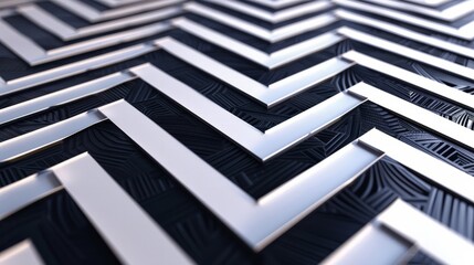 3D graphic design with geometric patterns that follow the same pattern