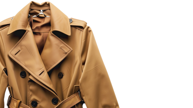 Women's coat on a transparent background