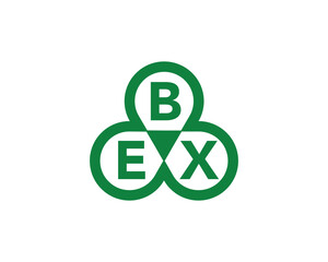 BEX logo design vector template. BEX letter logo design.