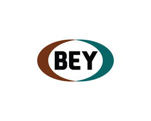 BEY logo design vector template. BEY letter logo design.