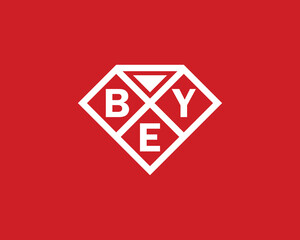 BEY logo design vector template. BEY letter logo design.