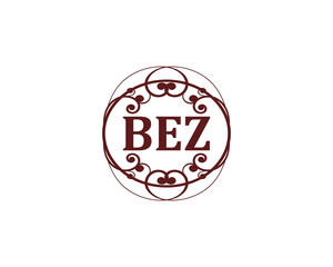 BEZ logo design vector template. BEZ letter logo design.