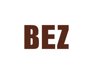 BEZ logo design vector template. BEZ letter logo design.