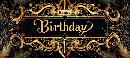 1920s Great Gatsby Themed Birthday Celebration with Art Deco Decorations and Vintage Elegance