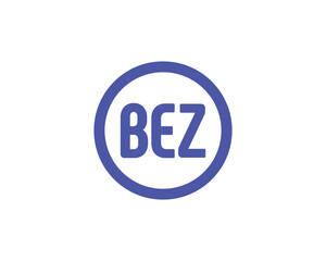 BEZ logo design vector template. BEZ letter logo design.