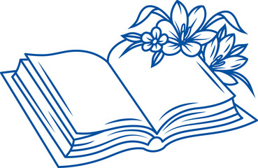 Textbook for students to decorate pages with flowers, to prepare for final exams