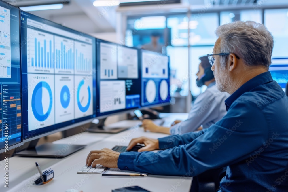 Poster customer service benchmark review and analytics in modern call center environment for performance im