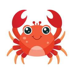 Illustration of a Cute Crab animal 