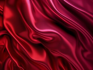 Obraz premium wave or wavy folds of grunge silk texture satin velvet material or luxurious Christmas background or elegant wallpaper design, background