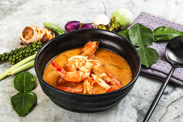 Tom Yum soup with prawn