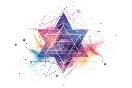 Intricate, intertwining geometric shapes vibrate with untouched magical power.