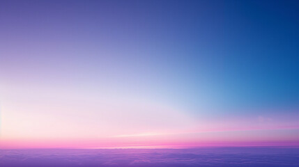 Fototapeta premium Vibrant beautiful sunset sky with clouds in purple and pink hues.