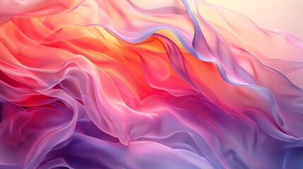 Obraz premium Abstract background with flowing, colorful fabric.