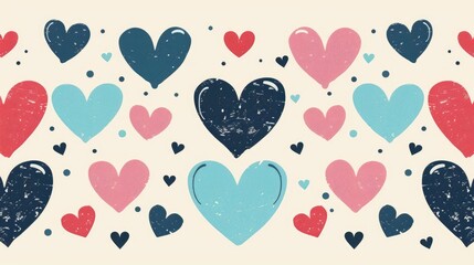 Design featuring hearts for Valentine s Day
