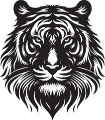 Tiger silhouette vector illustration design