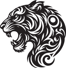 Tiger silhouette vector illustration design