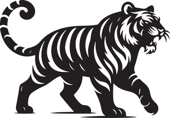Tiger silhouette vector illustration design