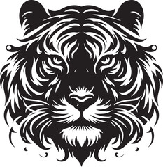 Obraz premium Tiger silhouette vector illustration design