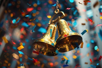 Golden Bells Ring In a Companys IPO Celebration