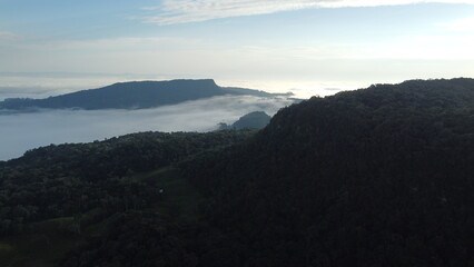 sunrise over the mountains