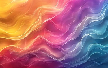 Obraz premium Abstract background with vibrant, flowing, colorful lines. Perfect for modern designs.