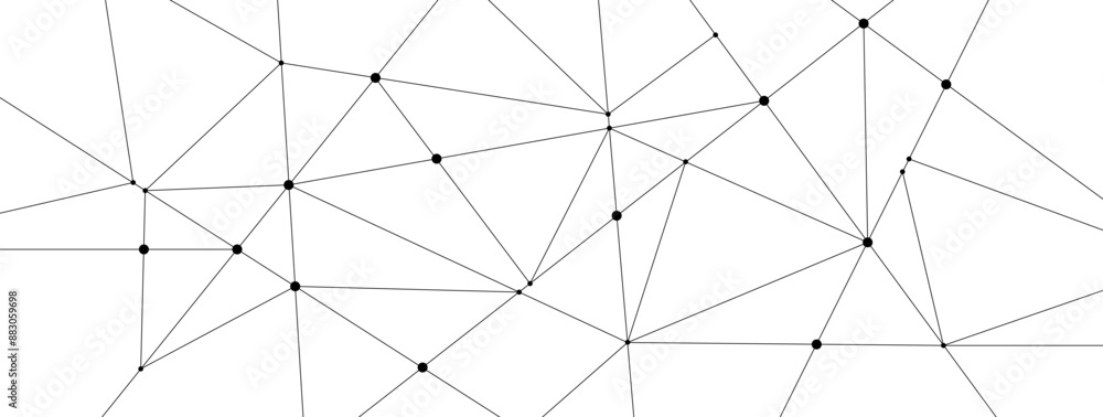Poster Plexus network link connect lines and dots background template. Technology data transfer server global system graphic vector.	
