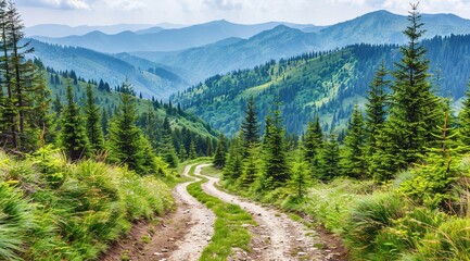 Obraz premium path in the mountains