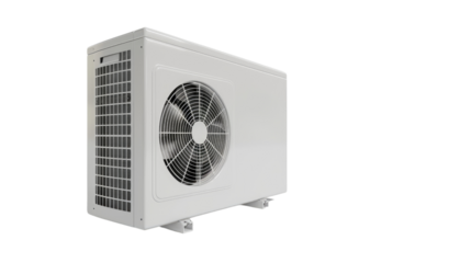 Air conditioner on a transparent background