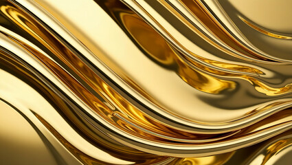 gold abstract fluid art background, background with fluid gold waves, Gold texture background