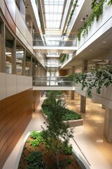 Fototapeta premium thoughtful design of spaces like hospitals, schools, and offices improve the psychological well-being of their occupants
